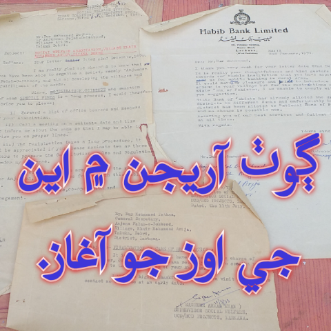 ڳوٺ آريجن ۾ اين جي اوز جو آغاز